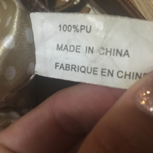 Poppie Jones Cognac Boho Fringe Studded Purse - Picture 5 of 8